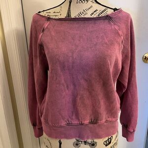 NWT Victoria’s Secret PINK collection off shoulder purple sweater XS